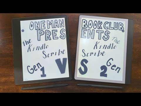 Kindle Scribe VS Kindle Scribe! An unboxing of the New Amazon Kindle and a comparison of OLD vs NEW