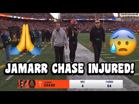 Ja’Marr Chase INJURY (OUT FOR THE GAME) 🙏 Bengals Vs Vikings 2023 highlights