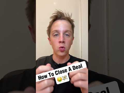 How To Close A Sales Deal 🤑💸