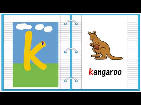 Lowercase Alphabet Letter K Learn to Read and Write