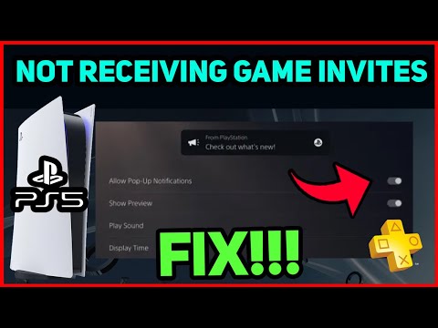 PS5 NOT RECEIVING GAME INVITES EASY FIX!