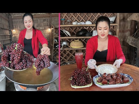 Yummy Mini grape cooking with unique style - Cooking with Sreypov