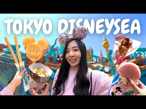 TOKYO DISNEYSEA | Full day of food, rides and attractions (Japan Travel Vlog)