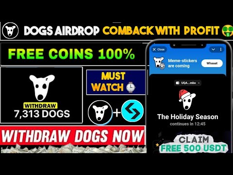 Dogs airdrop holiday season | new update dogs airdrop | The  Holiday Season Dogs With High Rewards