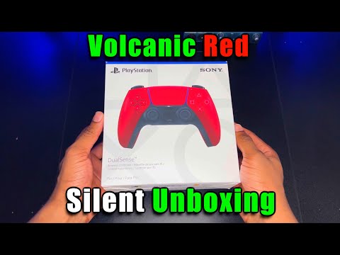 Volcanic Red Dual Sense Controller | Silent Unboxing