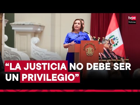 Presidenta Dina Boluarte participa en ceremonia de inicio del Año Judicial 2025