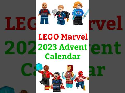 LEGO Marvel 2023 Advent Calendar (76267) Minifigure Stop Motion Speed Build #lego #marvel