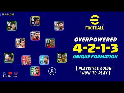 Unique 4-2-1-3 Formation is Overpowered in Online & Friendly | eFootball 2023 Mobile