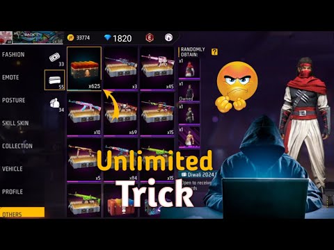 Unlimited diwali box 2024 kaise le | diwali box in lone wolf  1 minute trick | free fire