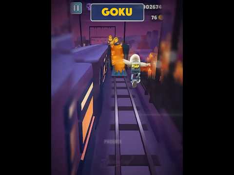 Subway Surfers X goku edit 🔥||dragonball||subway surfer PHONK #animeshorts #gokueditz #subwaysurfer