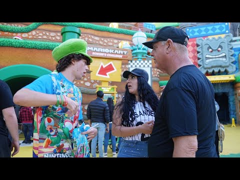 Trolling People at Super Nintendo World!