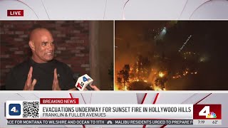 'This is my whole life': Hollywood Hills residents fears wildfire will destroy home