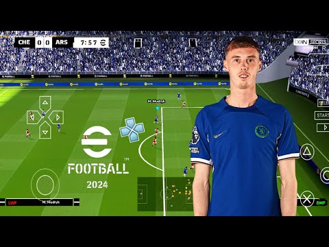 EFOOTBALL PES 2024 PPSSPP ORIGINAL PS5 On Android& ISO BEST Graphics Offline