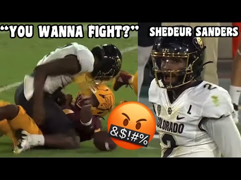 Shedeur Sanders WANTS TO FIGHT Vs Arizona State 🤬 MISSES Travis Hunter | Colorado Vs ASU highlights