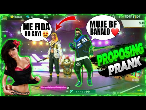 PROPOSING PRANK ON A HOT GIRL 😍IN FREEFIRE ||SHE PROPOSED ME WTF😱|| MUST WATCH