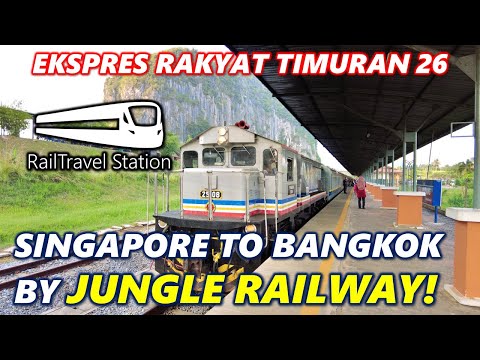 SINGAPORE TO BANGKOK BY JUNGLE RAILWAY! (Part 1) 🇲🇾🚆 Ekspres Rakyat Timuran 26up JB Sentral→Tumpat