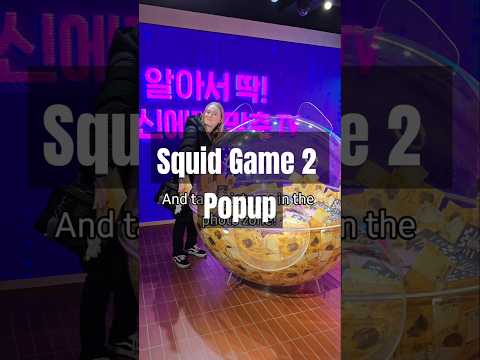 Squid Game 2 Popup in Gangnam! 강남에서 오징어게임 2 팝업!