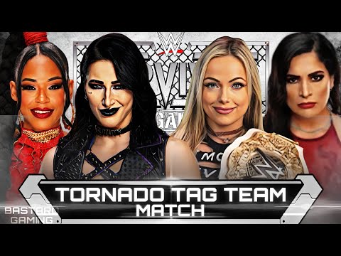 WWE 2K24 | Rhea Ripley & Bianca Belair VS Liv Morgan & Raquel Rodriguez | Survivor Series