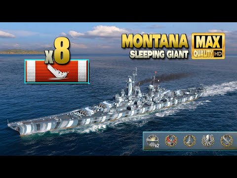 Battleship Montana: Dominating the east flank - World of Warships