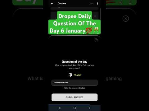 Dropee daily question | Dropee question of The day|Dropee daily Combo today #dropeedquestionoftheday