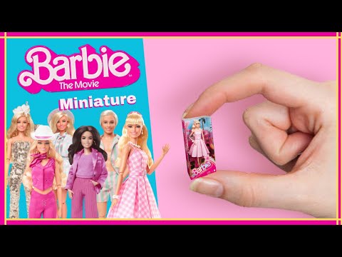 DIY Miniature Barbie The Movie Dolls + Free Printable #barbiethemovie