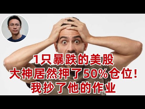 1只暴跌的美股, 投資大神Mohnish居然押了50%倉位! 我抄了他的作業