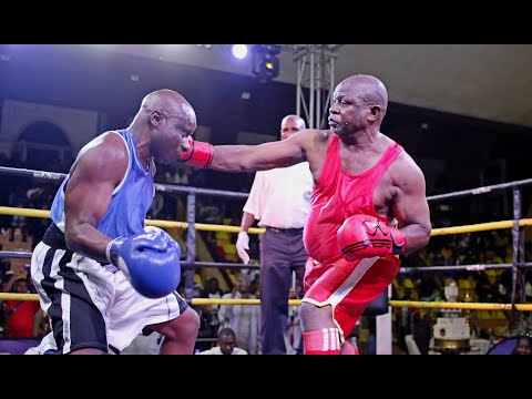 DON KING LUKANGA@30, 65Yr Old Uganda's Boxing Grandfather In A Technical Draw With Muhamed MBIDDE