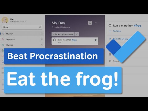 Microsoft To Do | Stop Procrastinating and Eat the Frog!