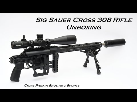 SigSauer Cross Rifle in 308, UNBOXING, seriously light, folding precision rifle!