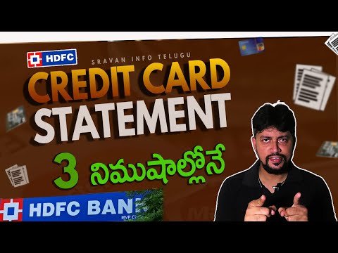 🔥How to Download Credit Card Statement in HDFC Netbanking | HDFC Credit Card Statement Download|HDFC