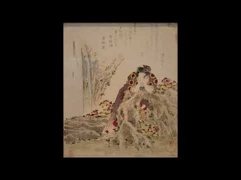 柳川重信Yanagawa Shigenobu (1787~1832)《寿五番ノ内・ 菊慈童》色紙判 摺物 一枚江戸時代 19世紀 東京国立博物館蔵