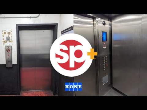 KONE modded traction elevator at the SP+ Parking Commerce Garage B in Nashville TN