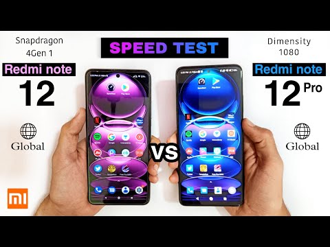 Redmi note 12 5g vs Redmi note 12 pro 5g Speed Test & Comparison | Global Unit Comparison