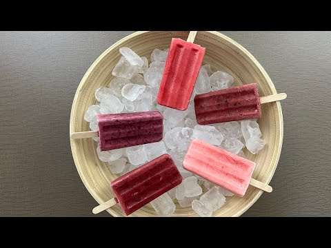 Five Creamy Berry Popsicles | Healthy Summer Desserts