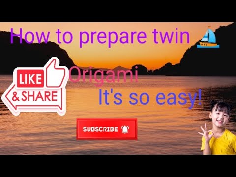 How to prepare twin boat ⛵#boat #twinboat #easy #paperboats #origami