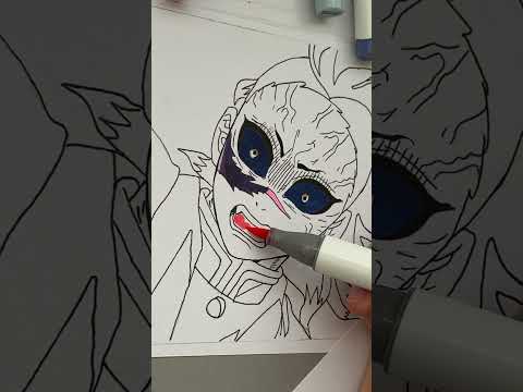 Drawing GENYA SHINAZUGAWA 😡 || Demon Slayer / Kimetsu no Yaiba #shorts #demonslayer