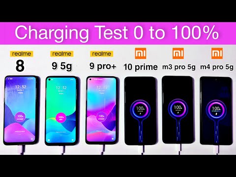 realme 8 vs realme 9 5g vs realme 9 pro+ vs redmi 10 prime vs Poco M3 vs M4 pro 5g Charging Test