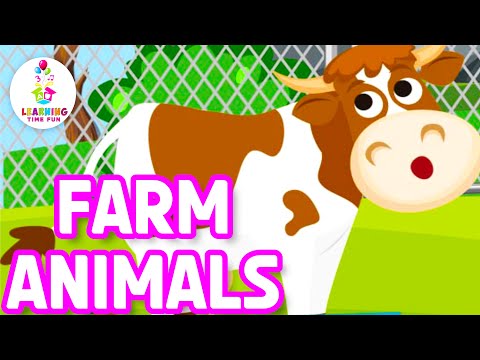 FARM ANIMAL Names and Sounds for KIDS! | Toddler English Learning Videos