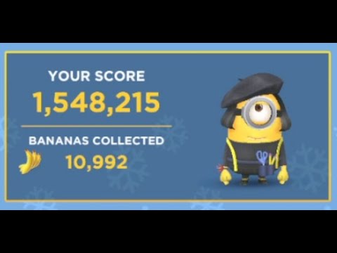 Minion Rush - Top Bananas Room (former) High Score: 1,548,215 Points (FULL VIDEO)