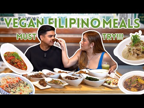 TRYING VEGAN FILIPINO MEALS! | Love Angeline Quinto