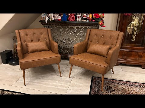 Super Strong and Comfortable! Mid Century Accent Chairs by YAHEETECK