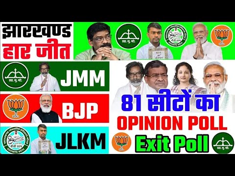 ताजा सर्वे |Jharkhand Opinion Poll 2024 | Jharkhand Exit Poll 2024 | jharkhand election opinion poll