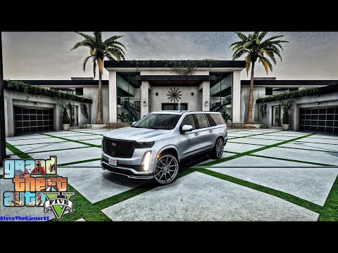 GTA 5 Mods|| Real Life Mods|| Mafia Mansion Garage|| 4K