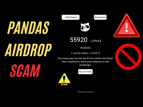 Pandas Airdrop Scam | Pandas Token 0.8 ton transaction failed | Pandas telegram bot scam