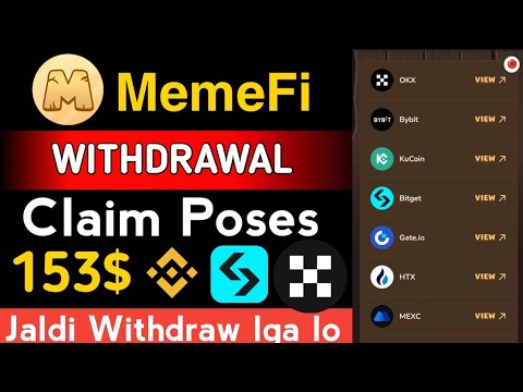 Memefi Airdrop Withdrawal on Okx & Bitget Exchange | Memefi Token Price Increase | Memefi Update