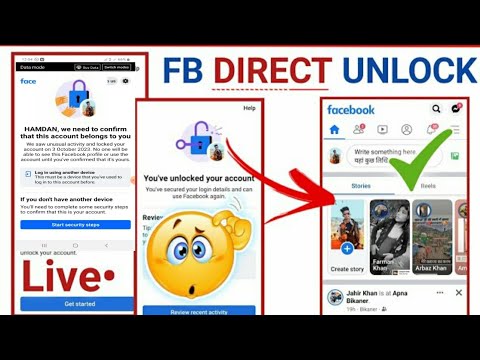 Facebook account locked how to unlock