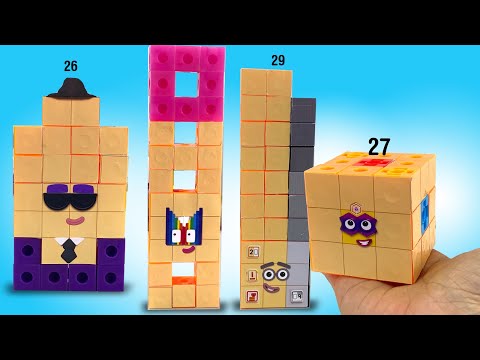 DIY Numberblocks 26 to 29 Using SnapCubes || Keith's Toy Box