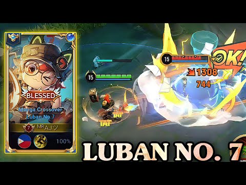 NERF LUBAN NO. 7 BUT STILL DEAL INSANE DAMAGE!! RANK GRANDMASTER - HONOR OF KINGS