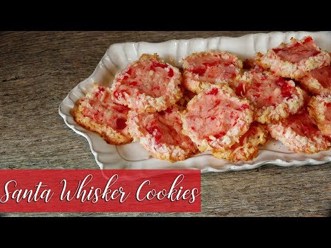 Santa Whisker Cookies |  Mid-Century Goodness!