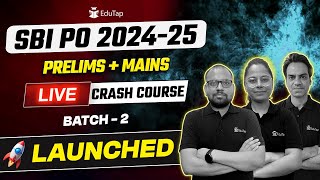 🔴SBI PO 2024-25 Crash Course | SBI PO Online Classes 2024-25 | SBI PO Prelims & Mains Preparation